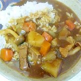 塩麹漬け豚の、カレー